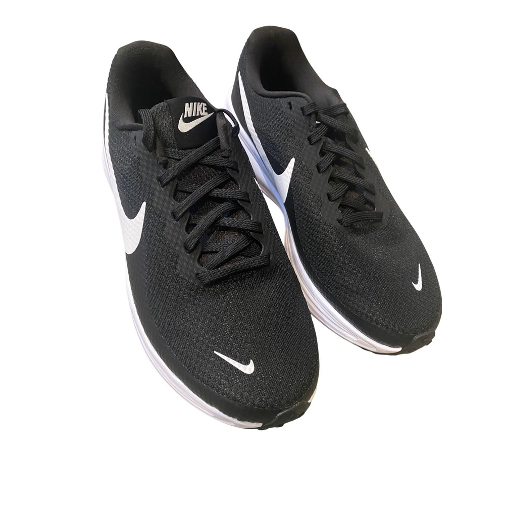 Nike Revolution Black White Running Shoes HQ1995-002 Womens 8.5 Mens 7 WIDE
